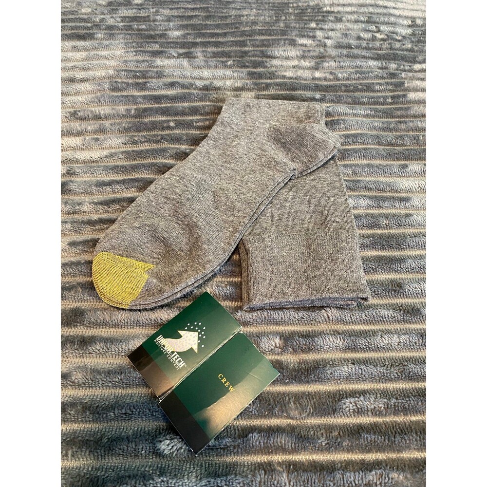 GOLD TOE Gray Business Dress Crew Socks 10/13 NWOT